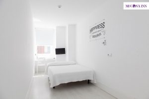Habitación doble en residencia para universitarios en el barrio Salamanca